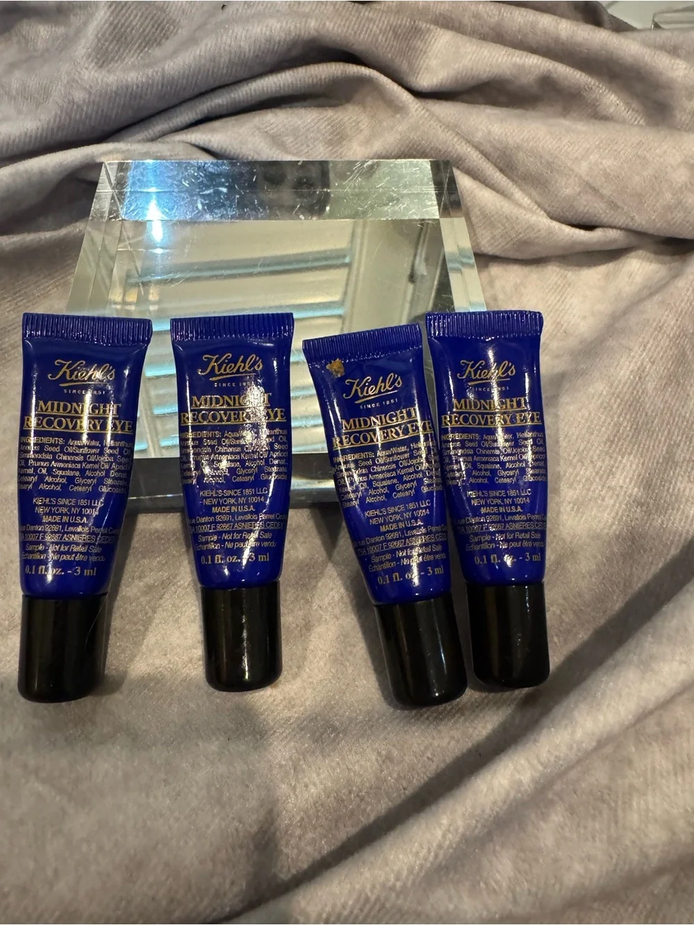 Kiehl's Midnight Recovery Eye Set of 4  travel size 0.1 3ml